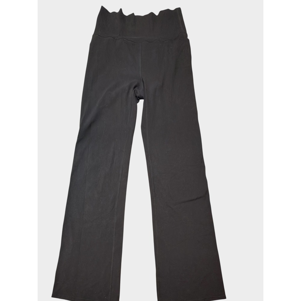 Vuori Clean Elevation Wide Leg Pants Black Heather High Rise Yoga Women S